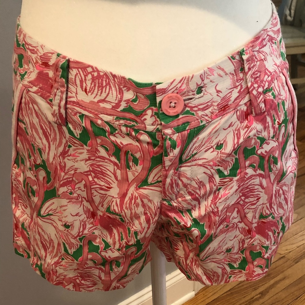 Lilly Pulitzer Flamingo Shorts Sz O